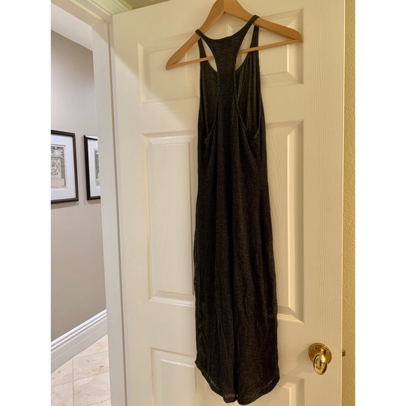 Sparkle & Fade- Gray Ribbed Racerback Tank Dress - Picture 6 of 6
